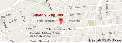 mapa guyer y regules casa central