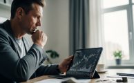 na persona revisando gráficos de inversión en una tablet, reflejando el concepto de diversificación de cartera en tiempos de crisis.