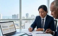 Abogados corporativos senior coordinando una estrategia legal integrada frente a regulaciones fiscales internacionales.