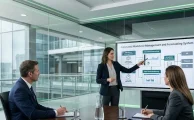 Directivo de recursos humanos evaluando diferentes plataformas de prevision operativa para mejorar la planificación de horarios.