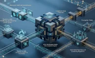 Diagrama de arquitectura para la verificación de identidad e integración de API KYC en pagos transfronterizos.